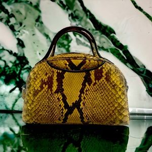 Snake skin hand bag
